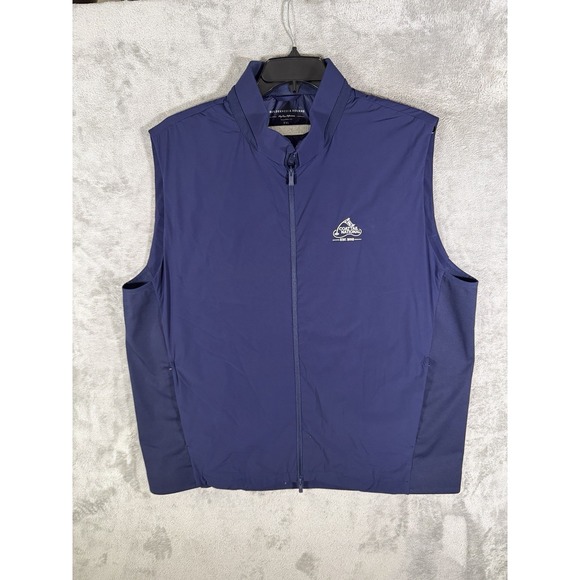 Holderness & Bourne King Vest XXL Mens Navy Blue Luxe Performance Golf